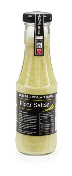 Pepper sauce 100% made with natural, local produce: peppers, oil and olives, with nothing else added